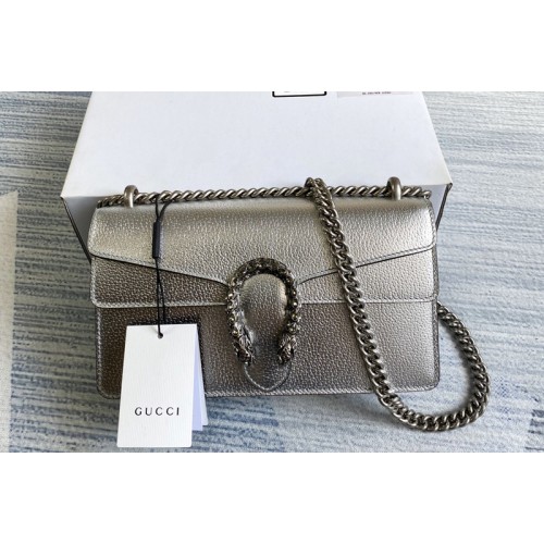 Gucci Dionysus small shoulder bag in Silver lame leather Gucci Dionysus small shoulder bag in Silver lame leather