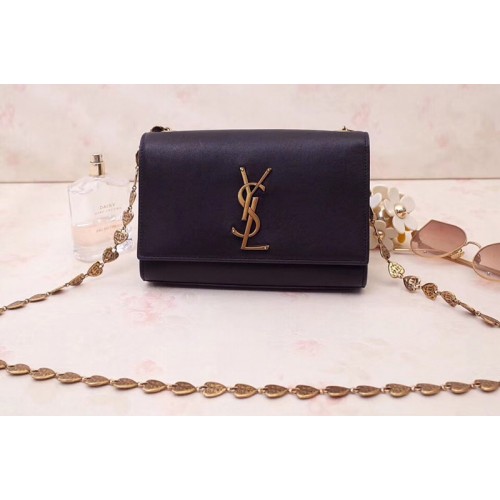 YSL Kate Small With Tassel Bags In Black Smooth Leather