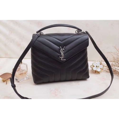 YSL Loulou Chain Bag in Y Matelasse Leather Black YSL Loulou Chain Bag in Y Matelasse Leather Black