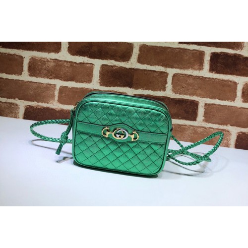 Gucci Mini laminated leather bags in Green Leather