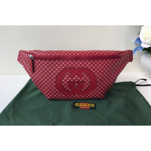 Gucci Gucci-Dapper Dan Belt Bag in Red Leather Gucci Gucci-Dapper Dan Belt Bag in Red Leather