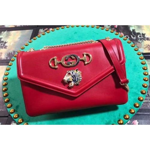 Gucci Rajah medium shoulder bags Red leather