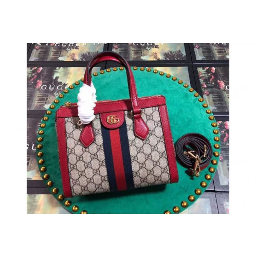 Gucci Ophidia small tote bag Supreme canvas Beige Red Gucci Ophidia small tote bag Supreme canvas Beige Red