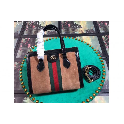 Gucci Ophidia small tote bags Brown Suede