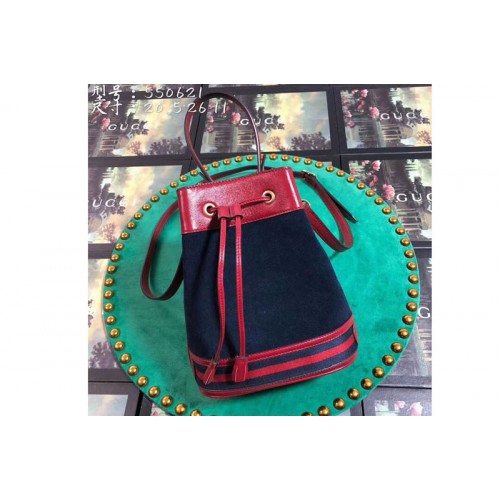 Gucci ‎ Ophidia Small bucket bags Royal Blue Suede