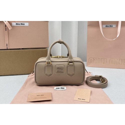Miu Miu 5BB142 Arcadie leather bag in Sand Leather Miu Miu 5BB142 Arcadie leather bag in Sand Leather
