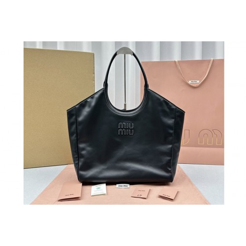 Miu Miu Ivy leather Large bag in Black Leather