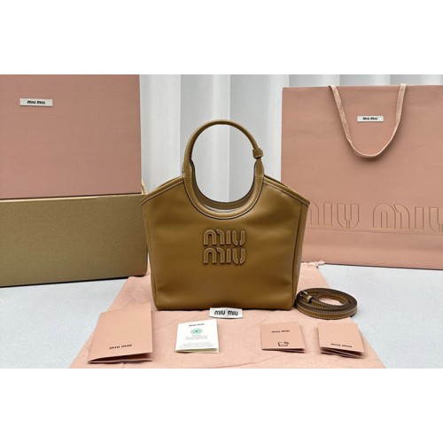 Miu Miu Ivy leather Small bag in Brown Leather