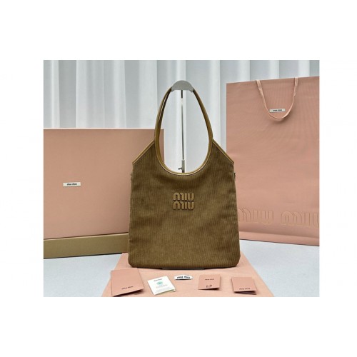 Miu Miu 5BG231 IVY corduroy bag in Brown corduroy Miu Miu 5BG231 IVY corduroy bag in Brown corduroy
