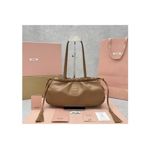 Miu Miu the pouch bag in Brown Leather