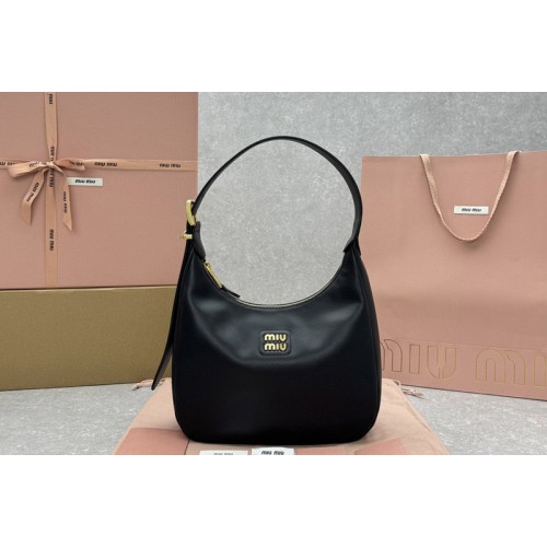 Miu Miu Leather hobo bag in Black Leather Miu Miu Leather hobo bag in Black Leather