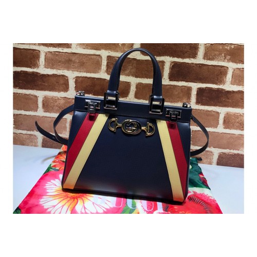 Gucci Zumi grainy leather small top handle bag in Blue Grainy leather Gucci Zumi grainy leather small top handle bag in Blue Grainy leather