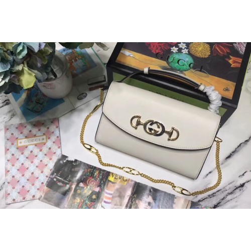 Gucci Zumi smooth leather small shoulder bags White smooth leather