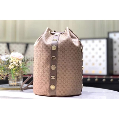 Gucci Mini Supreme drawstring backpack Beige ebony mini Supreme canvas