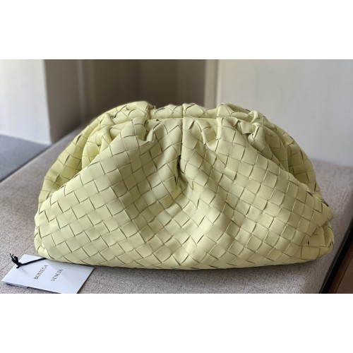 Bottega Veneta pouch bag Soft voluminous clutch in yellow woven leather