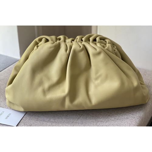 Bottega Veneta pouch bag Soft oversize clutch in Lemon Nappa leather