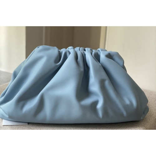 Bottega Veneta pouch bag Soft oversize clutch in Blue Nappa leather