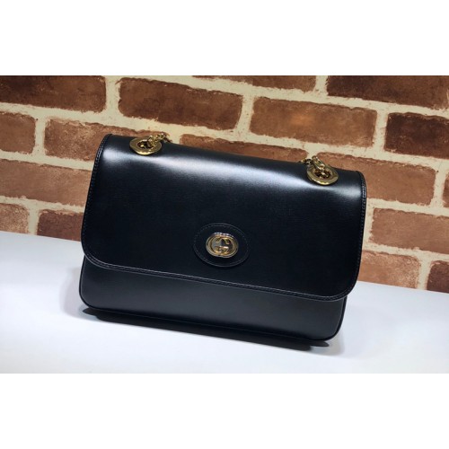 Gucci Leather Small Shoulder Bag In Black Leather Gucci Leather Small Shoulder Bag In Black Leather