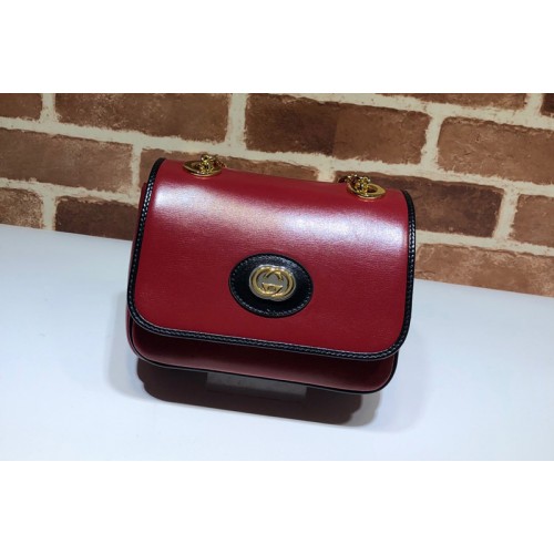 Gucci Leather Small Shoulder Bag In Red Leather Gucci Leather Small Shoulder Bag In Red Leather