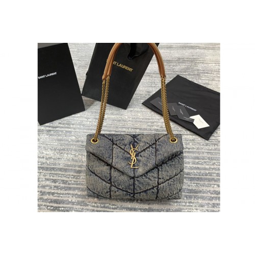 YSL Loulou Puffer Small Bag in Denim YSL Loulou Puffer Small Bag in Denim