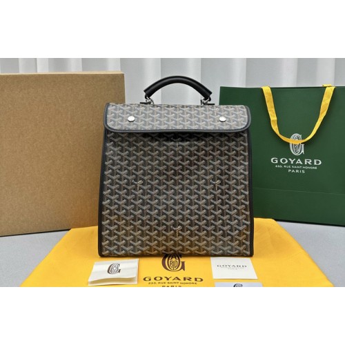 Goyard Saint Leger backpack in Black Chevroches Calfskin & Goyardine Canvas Goyard Saint Leger backpack in Black Chevroches Calfskin & Goyardine Canvas
