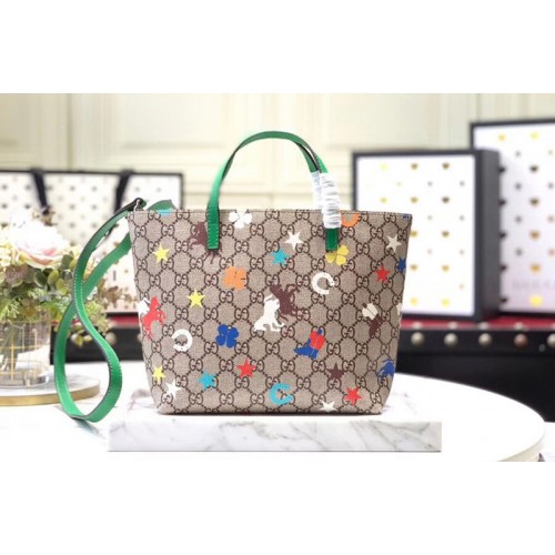 Gucci Childrens ranch tote Bags Beige ebony Supreme canvas with ranch print