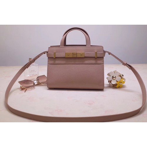 YSL Manhattan Nano Bag in Pink Grain de Poudre Embossed Leather YSL Manhattan Nano Bag in Pink Grain de Poudre Embossed Leather