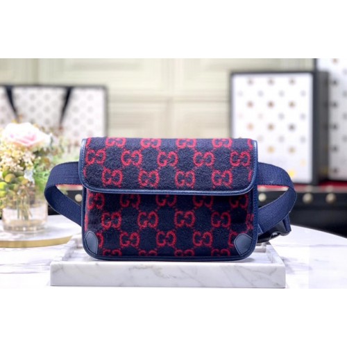 Gucci wool Belt Bags in Blue and Red wool