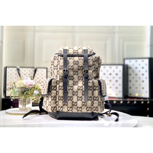 Gucci Small wool backpack in Beige and ebony wool Gucci Small wool backpack in Beige and ebony wool