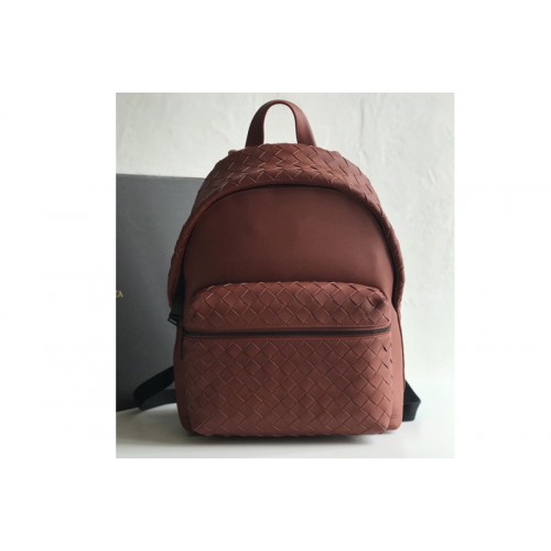 Bottega Veneta BV Backpack In Bordeaux woven calfskin