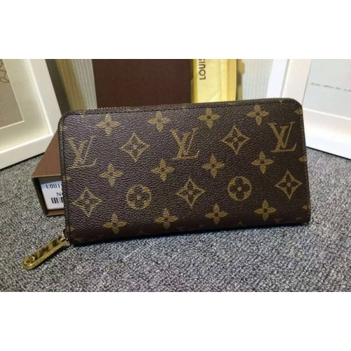 Louis Vuitton M60017 Zippy Wallet in Monogram Canvas