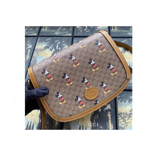 Gucci Disney x Gucci small shoulder bag in Beige ebony mini Supreme canvas Gucci Disney x Gucci small shoulder bag in Beige ebony mini Supreme canvas