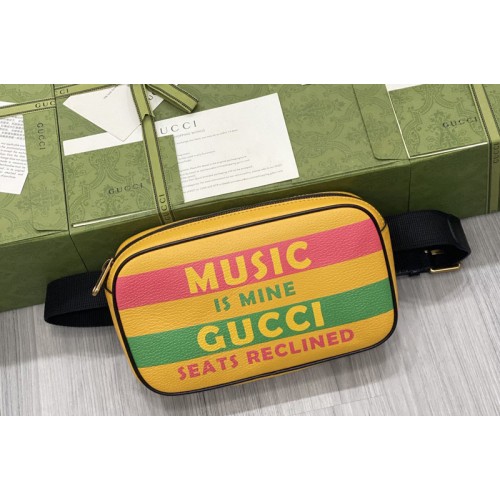 Gucci 100 belt bag in Yellow leather
