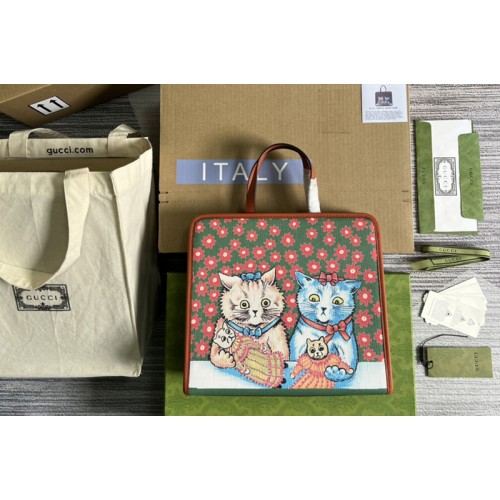 Gucci Childrens tote bag in Beige and ebony Supreme canvas Gucci Childrens tote bag in Beige and ebony Supreme canvas