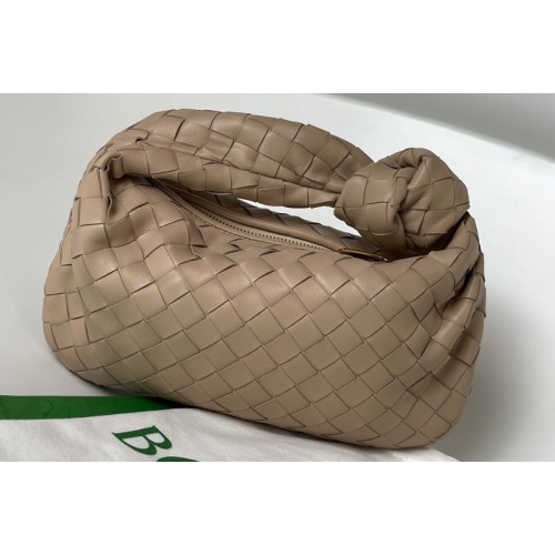 Bottega Veneta Mini Jodie Rounded hobo bag in Gray Intrecciato leather