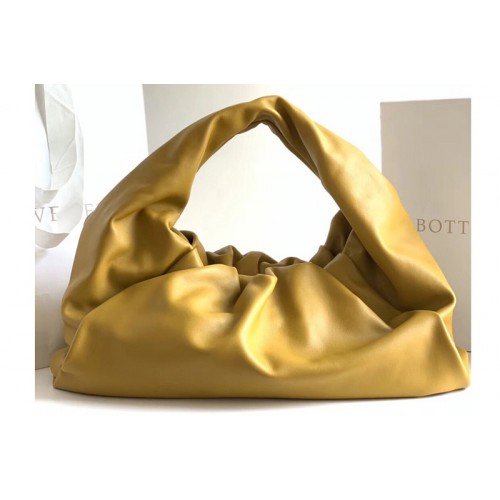 Bottega Veneta The shoulder Pouch bag in Lemon Calfskin Leather