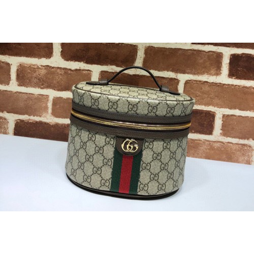 Gucci ‎ Ophidia cosmetic case in Beige ebony Supreme canvas
