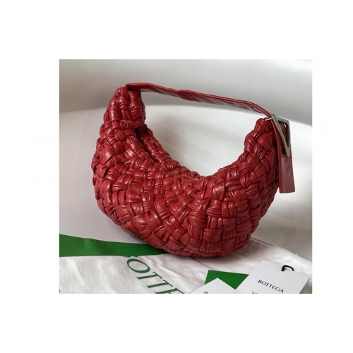 Bottega Veneta Banana Hobo bag in Dark Red handwoven Calfskin leather