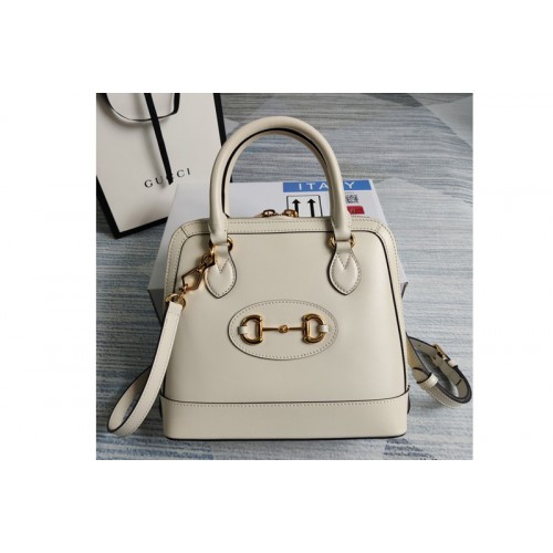 Gucci Horsebit 1955 small top handle bag in White leather Gucci Horsebit 1955 small top handle bag in White leather