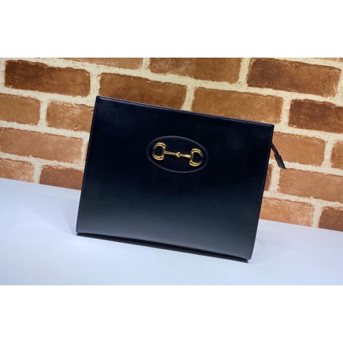 Gucci 1955 Horsebit pouch in Black Leather