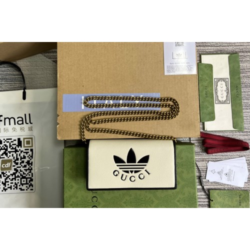 adidas x Gucci wallet with chain in White and Black leather adidas x Gucci wallet with chain in White and Black leather