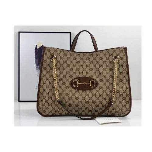 Gucci 1955 Horsebit large tote bag in Original canvas