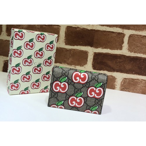 Gucci Card case wallet with apple print Gucci Card case wallet with apple print