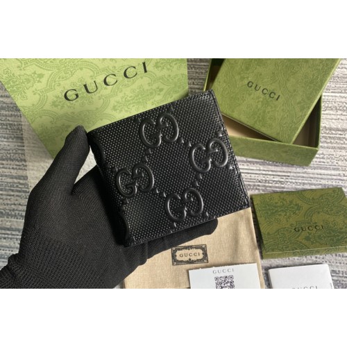 Gucci embossed wallet in Black embossed leather Gucci embossed wallet in Black embossed leather