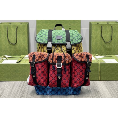 Gucci Off The Grid Multicolor backpack in Diagonal Multicolor canvas