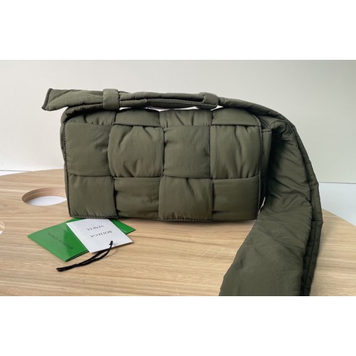 Bottega Veneta Padded tech cassette cross-body bag in Camping nylon Bottega Veneta Padded tech cassette cross-body bag in Camping nylon