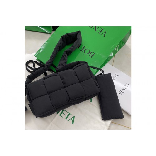 Bottega Veneta padded Tech Cassette Crossbody Messenger bag in Black Nylon