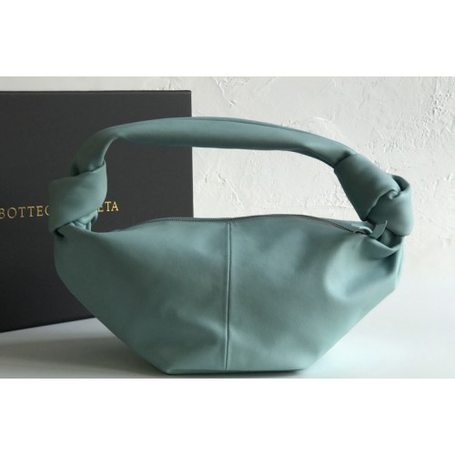 Bottega Veneta Mini top handle bag in Blue Calfskin Leather