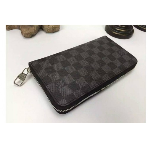 Louis Vuitton N63077 Zippy Organizer Wallet in Damier Graphite Canvas Louis Vuitton N63077 Zippy Organizer Wallet in Damier Graphite Canvas