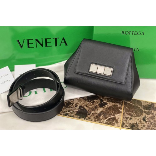 Bottega Veneta Mini belt bag in Black textured leather